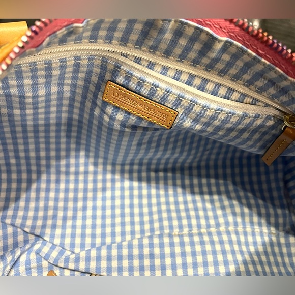 DOONEY & BOURKE VINTAGE Y2K MULTICOLOR PLAID PRINT BARREL BAG RARE - Picture 8 of 14